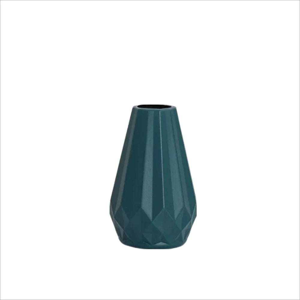 vase à fleurs en diamant style nordique moderne en plastique - vue 9 sur 9