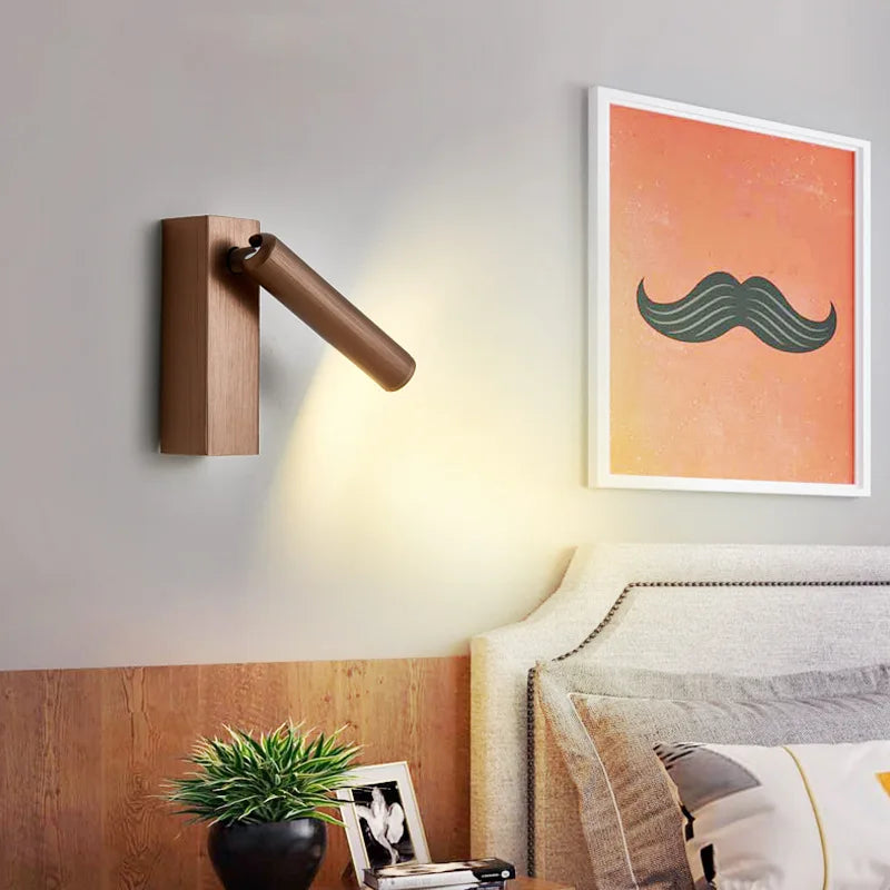 applique murale led rotative avec interrupteur et port usb - vue 3 sur 19