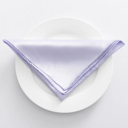 Serviette de table satin décorative pour mariage lot