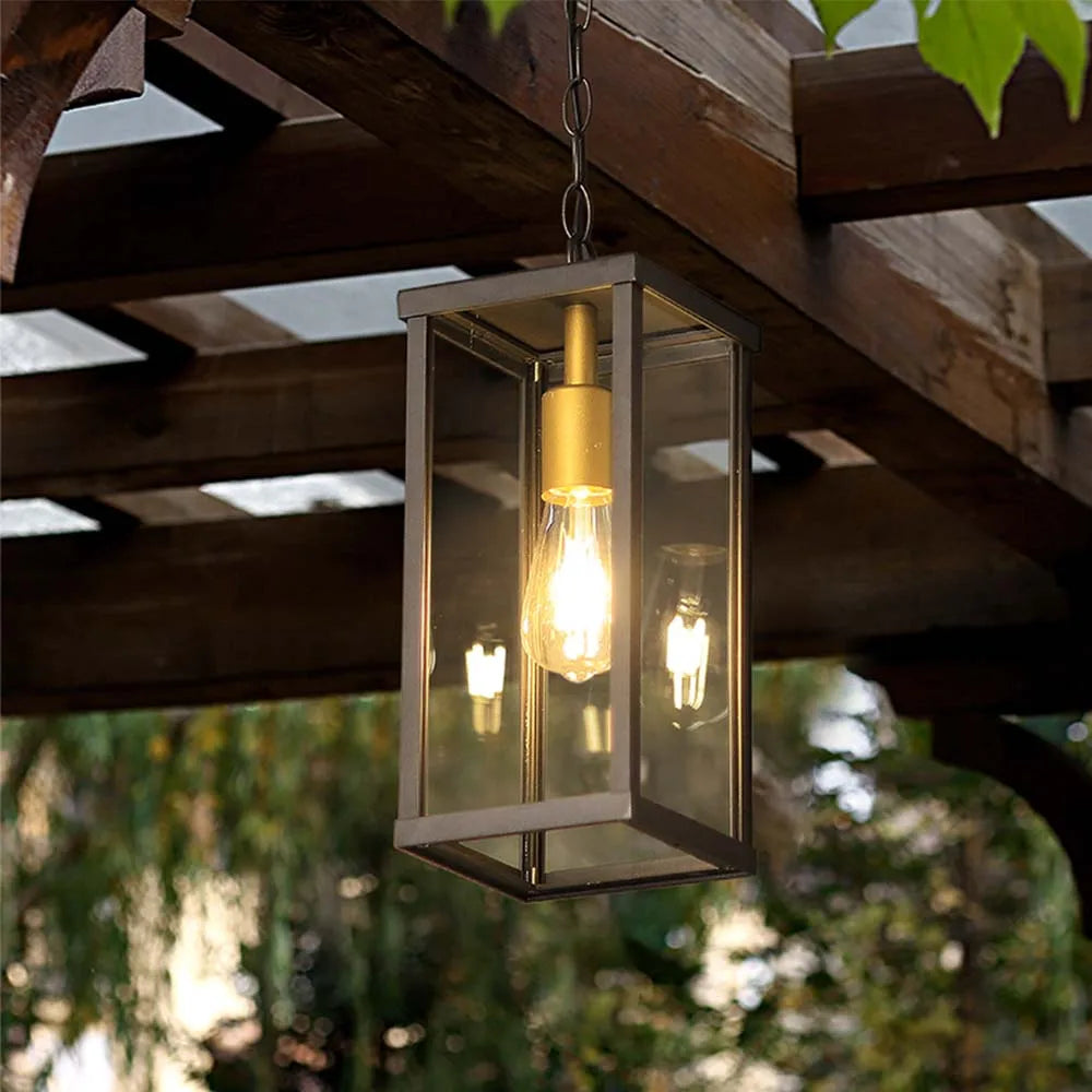 suspension rétro imperméable pour éclairage extérieur décoratif - vue 3 sur 8