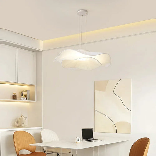 lustre en tissu à led pour un intérieur moderne et minimaliste - vue 4 sur 9