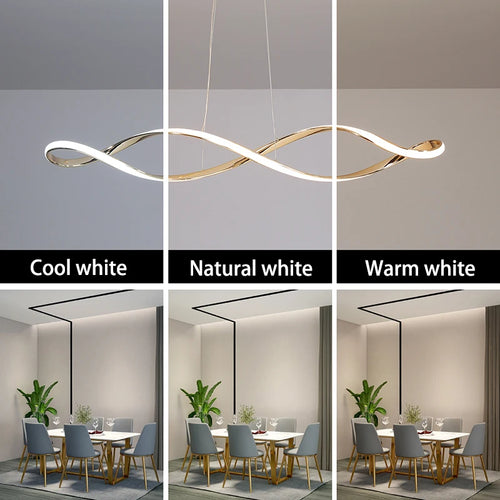 lustre moderne intelligent avec alexa pour intérieur design - vue 7 sur 9