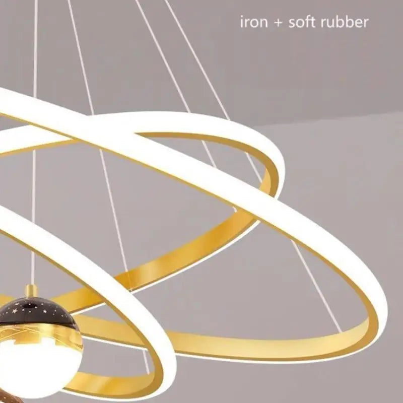 suspension design ronde en led pour décoration moderne - vue 5 sur 12