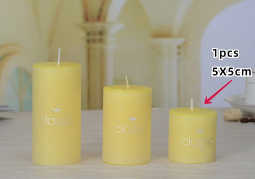 bougies piliers parfumées décoratives sans fumée en plusieurs tailles et couleurs - vue 10 sur 29