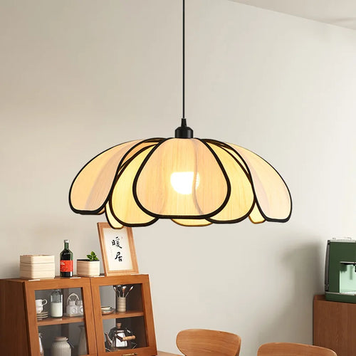 lustre abaca fait main en style rétro français led - vue 4 sur 11