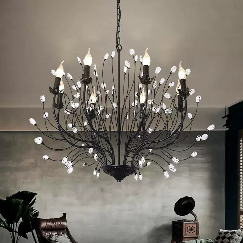 lustre led en cristal design pour un intérieur élégant et moderne - vue 3 sur 7
