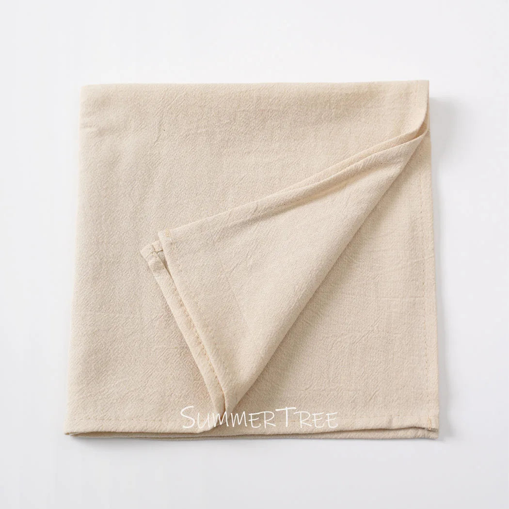 Serviette de table coton lavé style mediterraneen lot 6