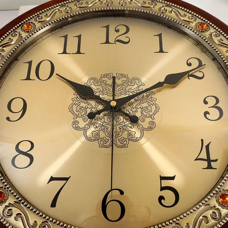 horloge murale silencieuse rétro design 3d pour décoration moderne - vue 5 sur 13