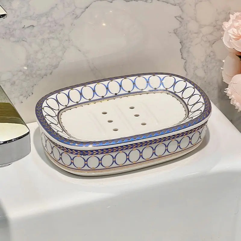 boîte à savon luxe en céramique pour salle de bain - vue 4 sur 11
