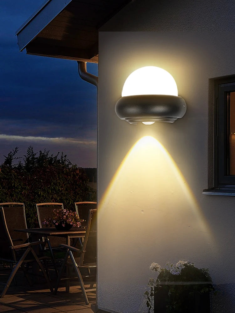applique murale led moderne pour extérieur et jardin - vue 3 sur 10