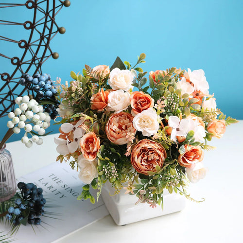 bouquet de fleurs artificielles pour décoration mariage et événements - vue 5 sur 11