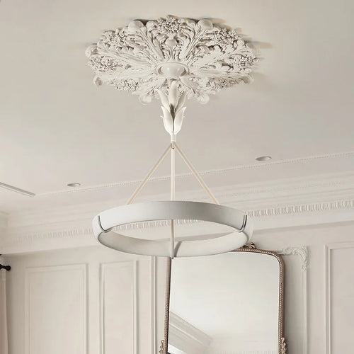 Aipaite Modern Faux Sculpture Round Chandelier is an indoor light fixture for living room, study and bedroom - vue 5 sur 22