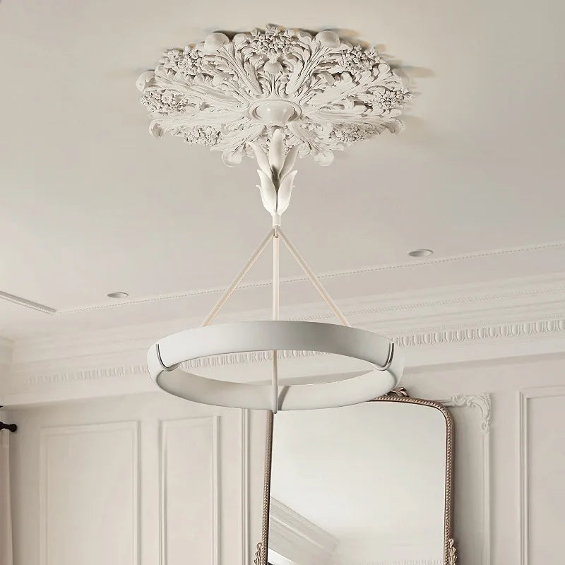 Aipaite Modern Faux Sculpture Round Chandelier is an indoor light fixture for living room, study and bedroom - vue 4 sur 22