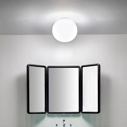 plafonnier sphérique simple applique intérieure en verre - vue 5 sur 13