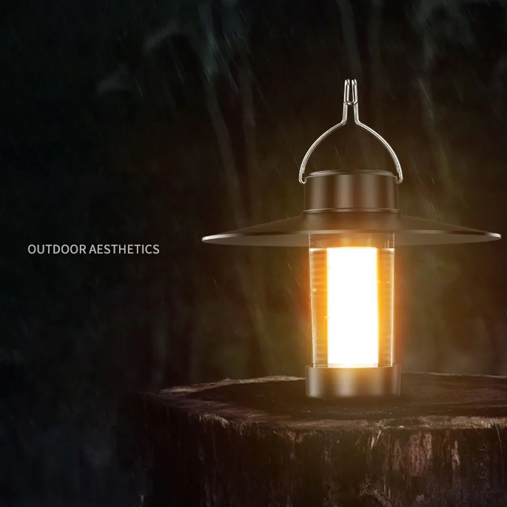 lampe de camping led d'urgence avec charge type c et intensité variable - vue 2 sur 8