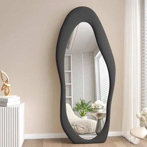 miroir intégral ondulé design nordique pour décoration intérieure - vue 4 sur 13