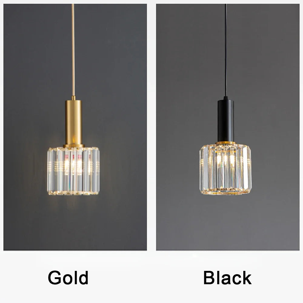 suspension en cristal design moderne pour éclairage intérieur réglable - vue 3 sur 10