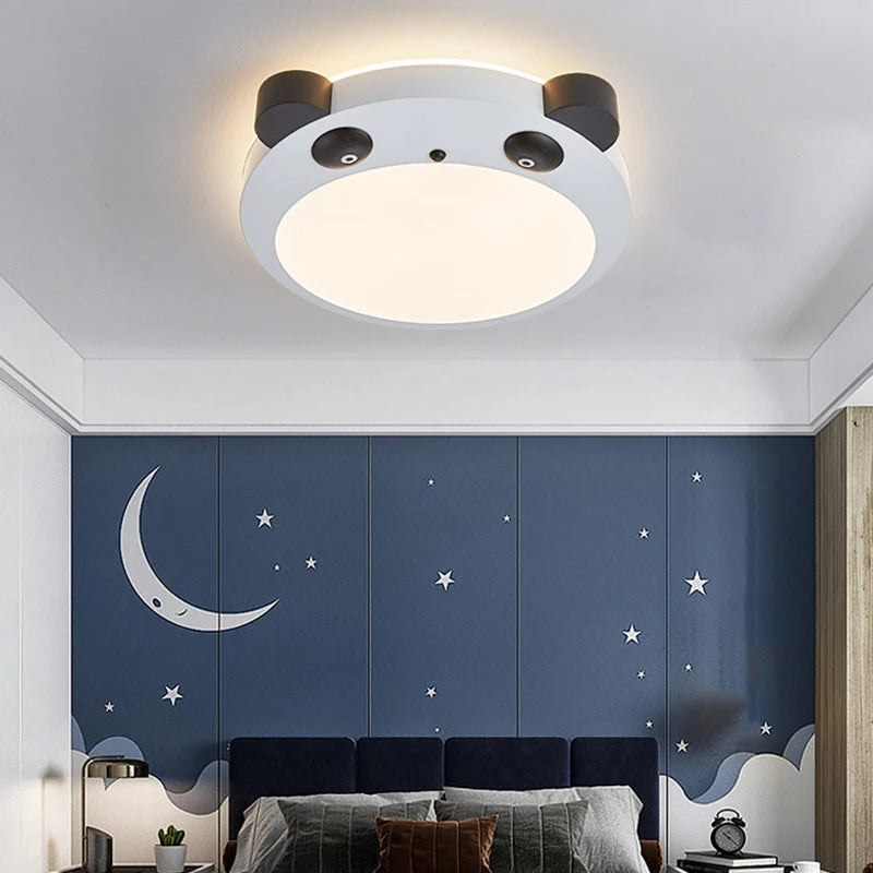 plafonnier led panda pour décoration chambre enfant - vue 6 sur 7