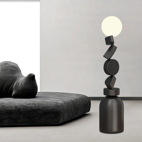 Lampadaire rond Unique en acrylique - vue 6 sur 6