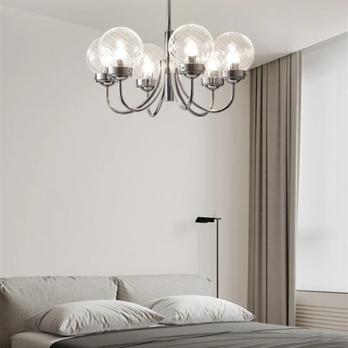 lustre en verre d'art style médiéval pour décoration intérieure - vue 4 sur 8