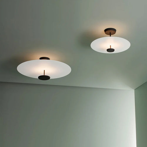 lustre rond avec télécommande gradation pour déco art salon - vue 3 sur 14