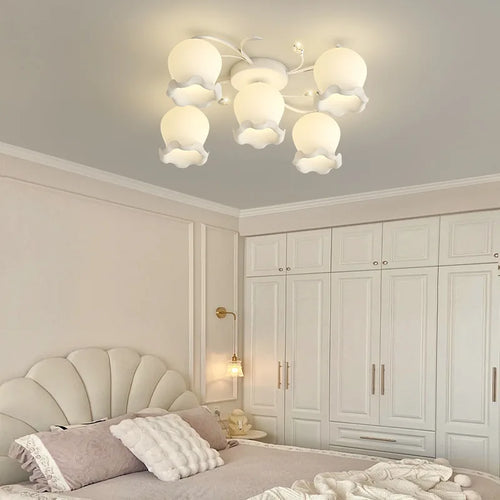 lampe de chevet rétro moderne style crème nordique 2024 - vue 4 sur 4