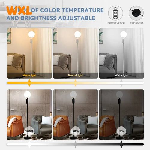 lampadaire led scandinave pour un éclairage intérieur moderne - vue 4 sur 8