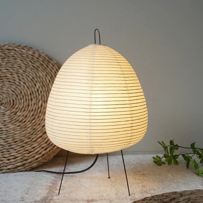 lampadaire wabi sabi japonais vintage fait à la main - vue 5 sur 8