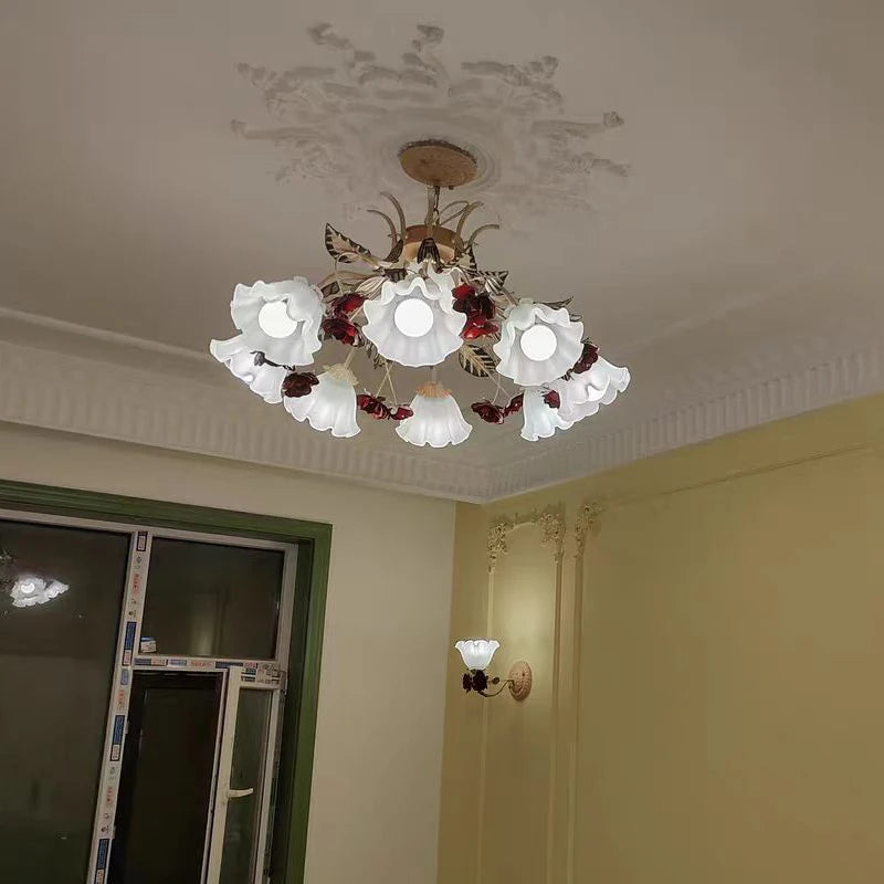 lustre rétro créatif pour restaurant vintage et salon romantique - vue 4 sur 9
