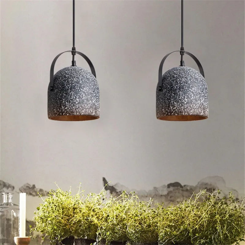 suspension en béton terrazzo design industriel pour intérieur - vue 3 sur 9