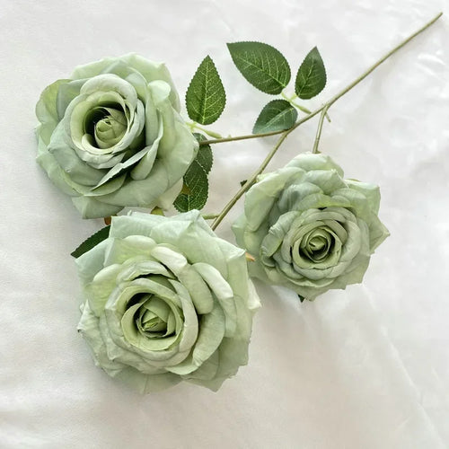 fleurs artificielles en velours roses décoratives pour intérieur - vue 15 sur 14
