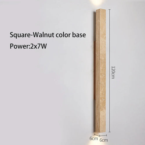 Applique murale longue Led en pierre - vue 22 sur 21