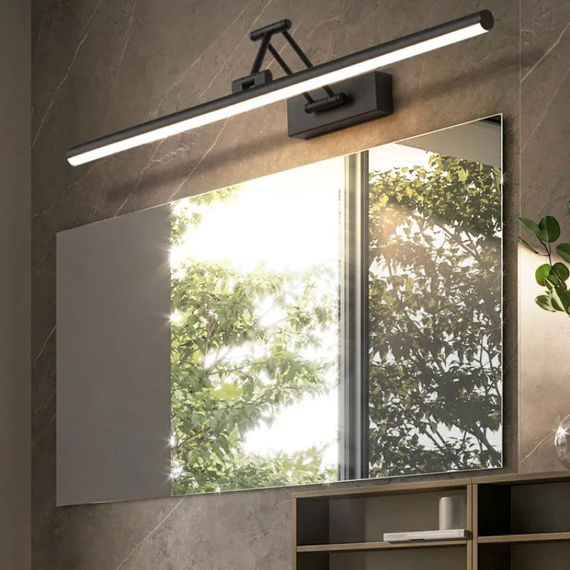 lampe led étanche pour miroir armoire pliable télescopique - vue 1 sur 16