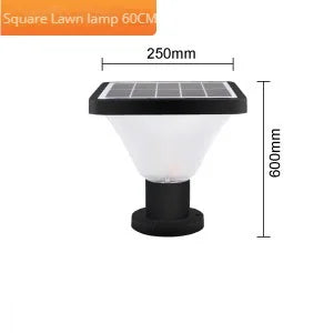 lampe solaire extérieure étanche pour jardin en aluminium - vue 13 sur 14
