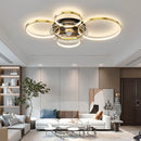 Plafonnier design avec des cercles à LED