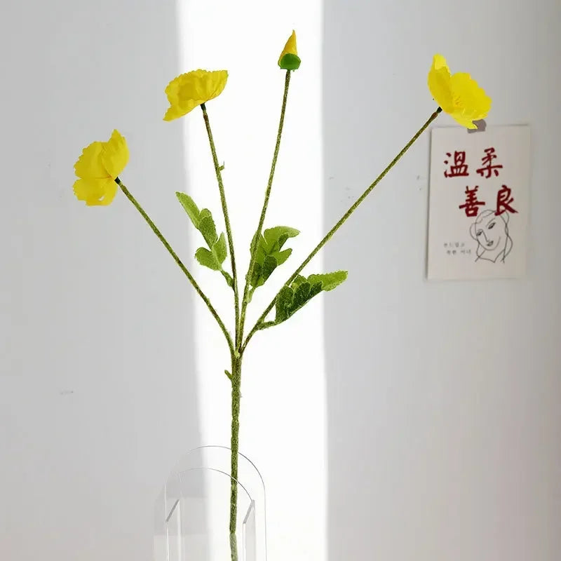fleurs artificielles coquelicots pour mariage et décoration intérieure - vue 22 sur 25