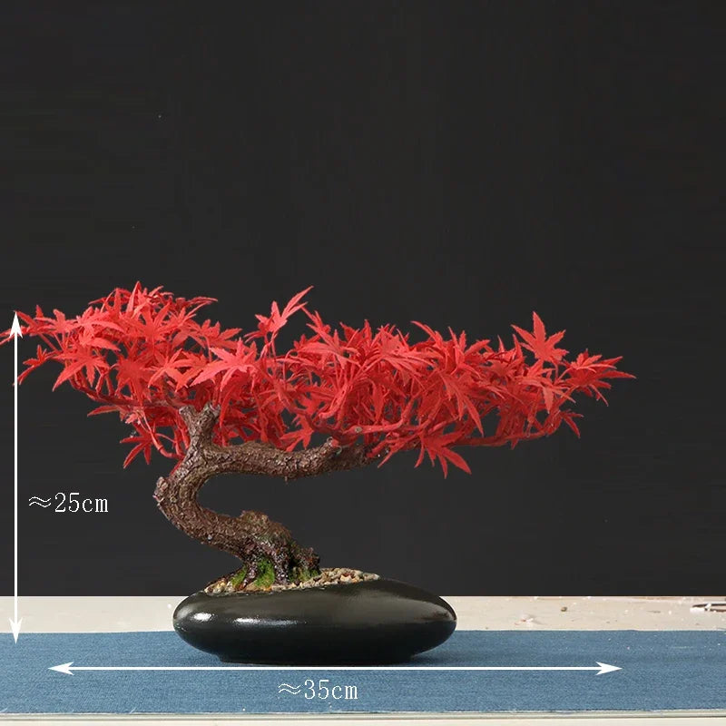 décoration intérieure faux arbre bonsaï style chinois pour intérieur et extérieur - vue 16 sur 22