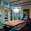 suspension style nordique en forme de pommes de pin abat-jour en verre