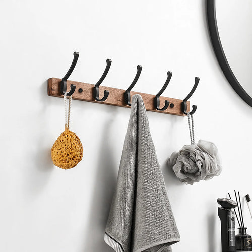 crochet mural en bois pour rangement et décoration intérieure - vue 3 sur 12