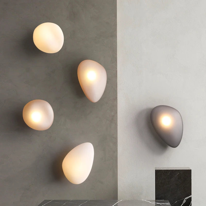 Applique murale LED en galets au Design nordique - vue 1 sur 12