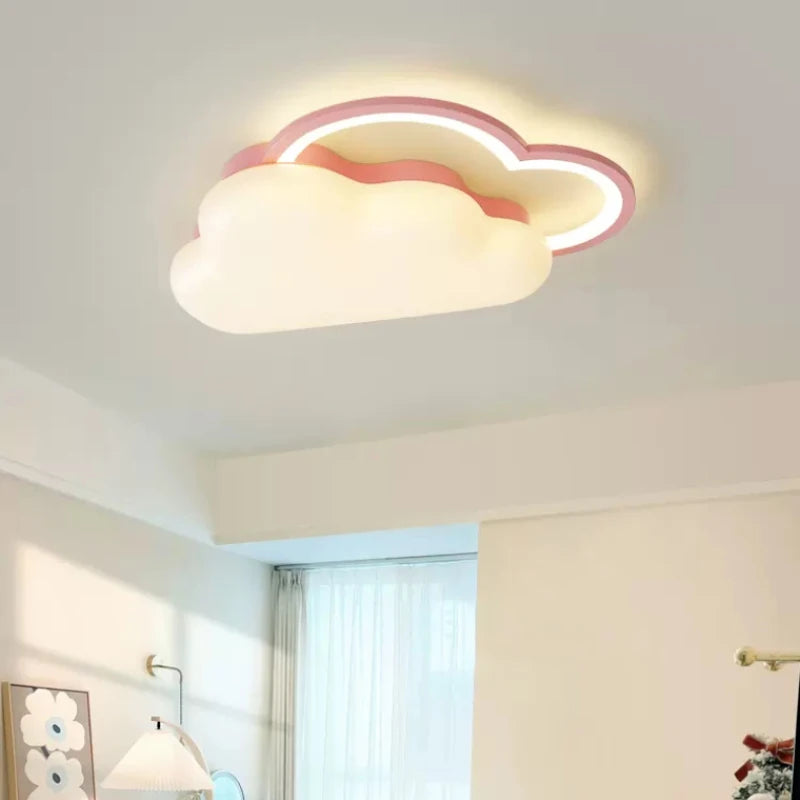 plafonnier nuage arc-en-ciel pour chambre enfant romantique et douce - vue 3 sur 8