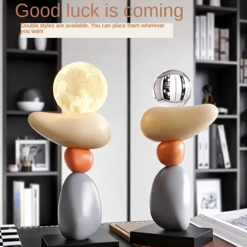 lampe à poser en pierre pour ambiance relaxante et décorative - vue 4 sur 10