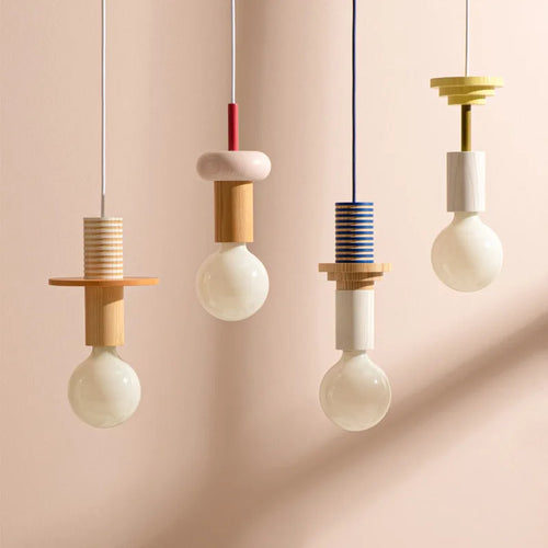 Bois moderne suspension LED lumières cuisine nordique décor à la maison lampe suspendue Restaurant plafond Lustre Lustre chambre luminaire - vue 2 sur 17