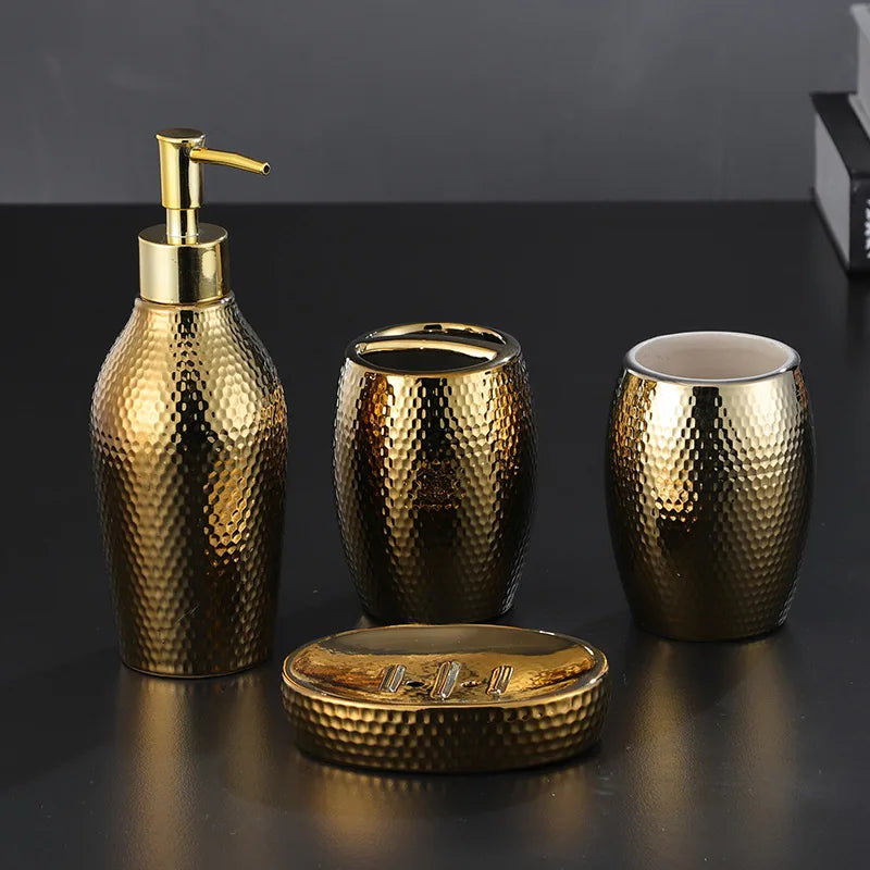 ensemble d'accessoires en céramique pour salle de bain - vue 4 sur 8