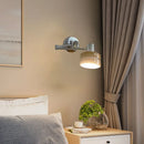applique murale style américain bras long bois chromé évolutive