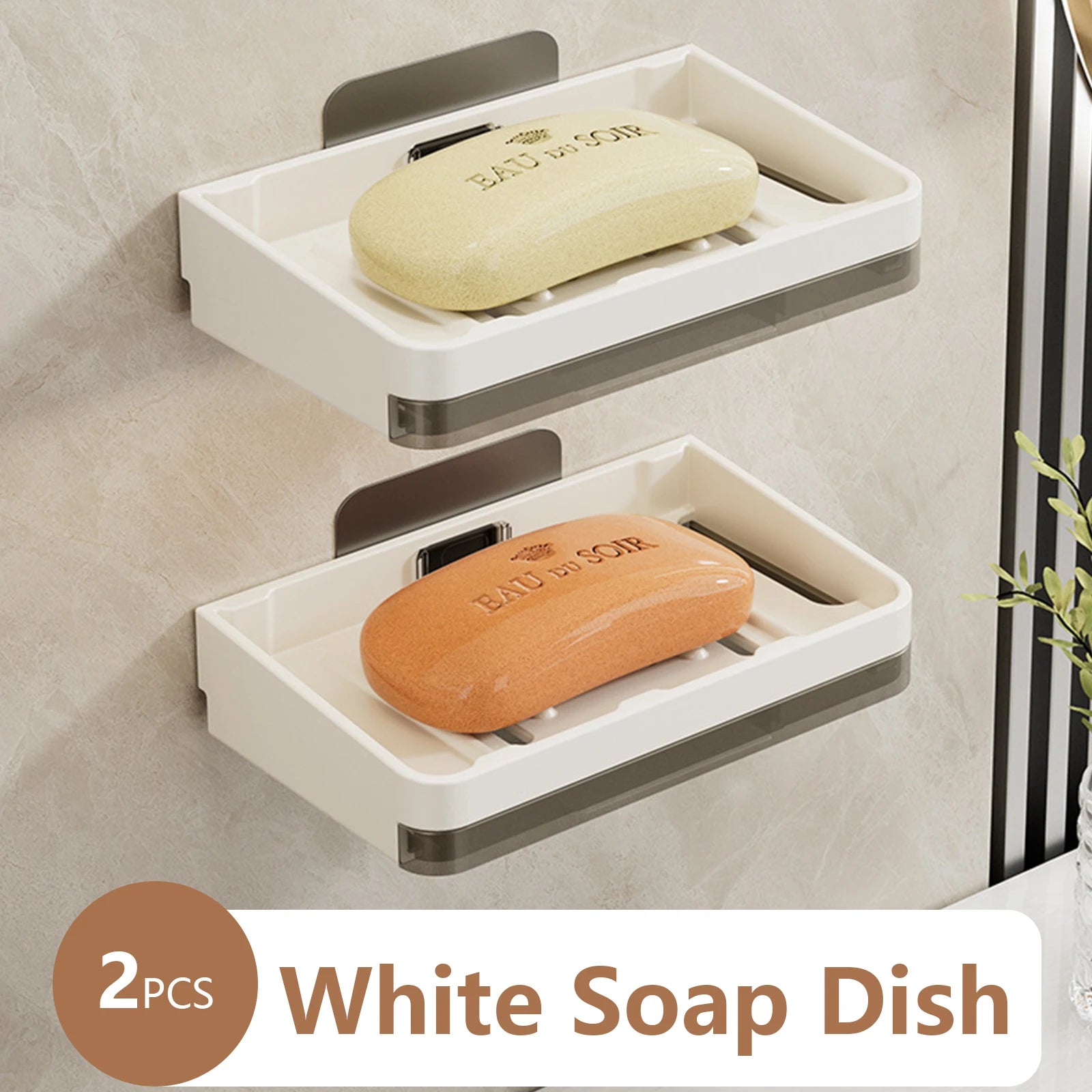 support mural pour porte-savon et accessoires de salle de bain - vue 6 sur 14