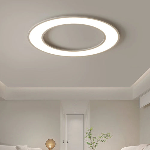Plafonnier Circulaire Ultra-mince moderne à LEDs lumières pour salon éclairage intérieur décor à la maison Luminaria cuisine chambre - vue 2 sur 18