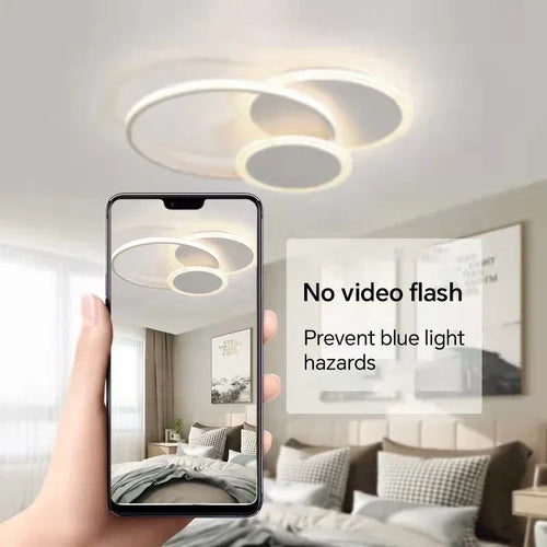 lustre moderne à leds pour décoration intérieure lumineuse - vue 6 sur 10