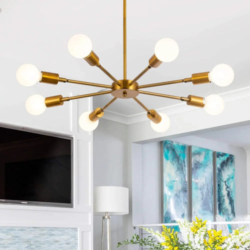 Lustre Moderne Plafonnier Monté Maison - vue 5 sur 9