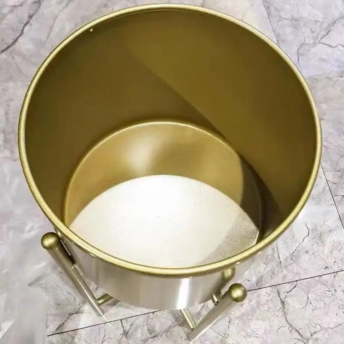 pot de fleurs cylindrique créatif en métal pour décoration intérieure - vue 3 sur 12